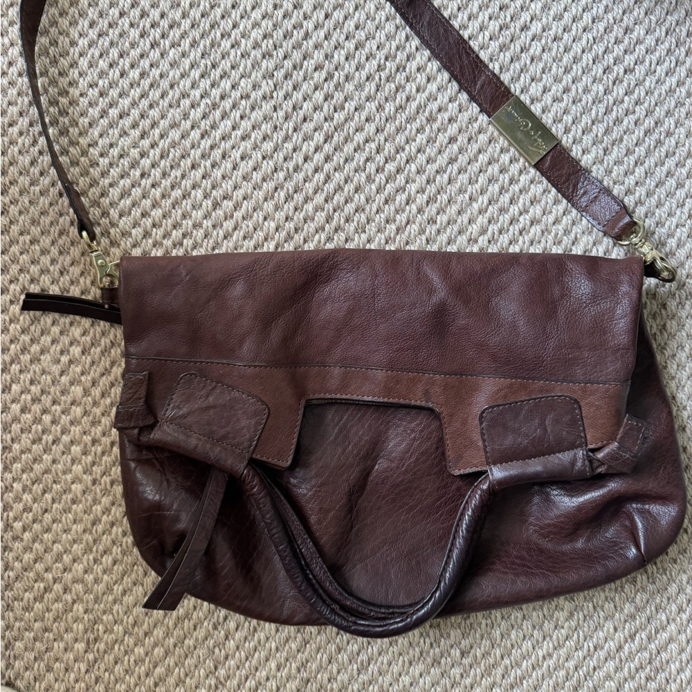 Foley + Corinna Brown Leather Shoulder Bag